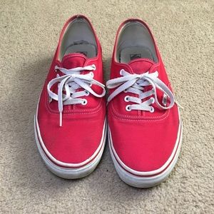 Used Red Vans. Size 13